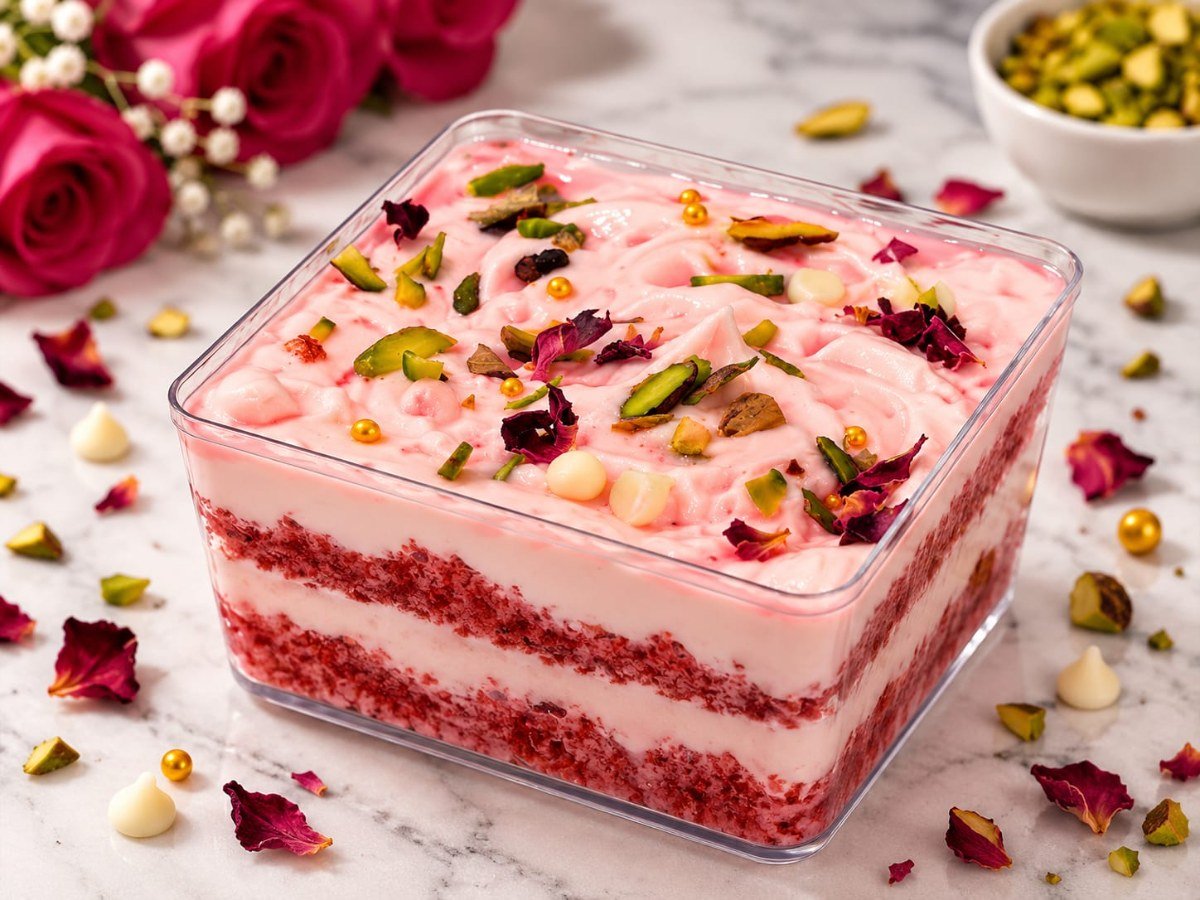 Rose Velvet Dessert – A Creamy & Delightful Treat - Shree Swaad