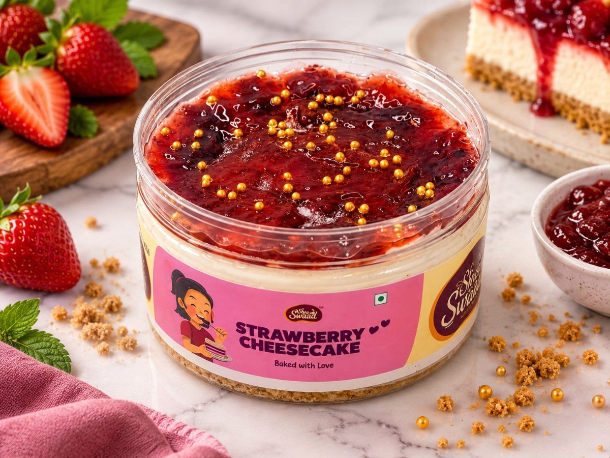 Cold Strawberry Cheesecake
