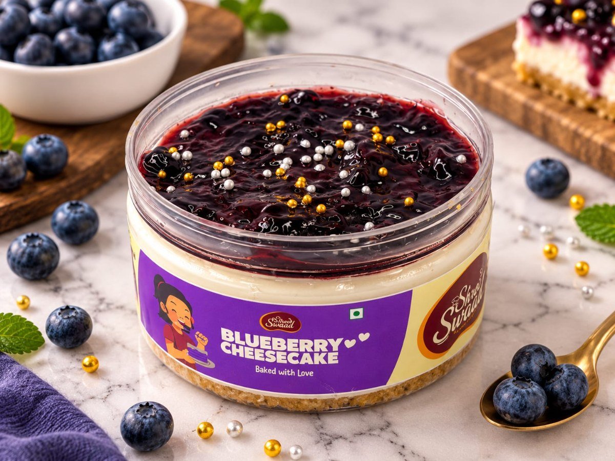 Cold Blueberry Cheesecake