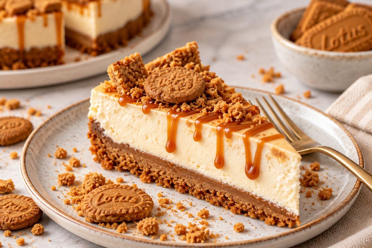 Baked Lotus Biscoff Cheesecake  Pastry