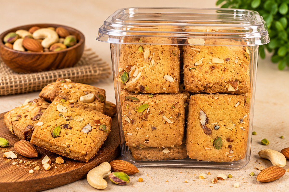 Butter Kaju Pista Cookies (Box)